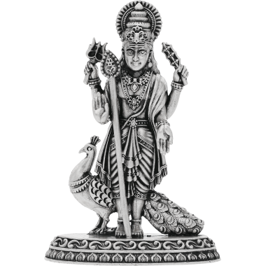 GOD MURUGAN OXEDISED SILVER SILAI  (92.5 PURITY)